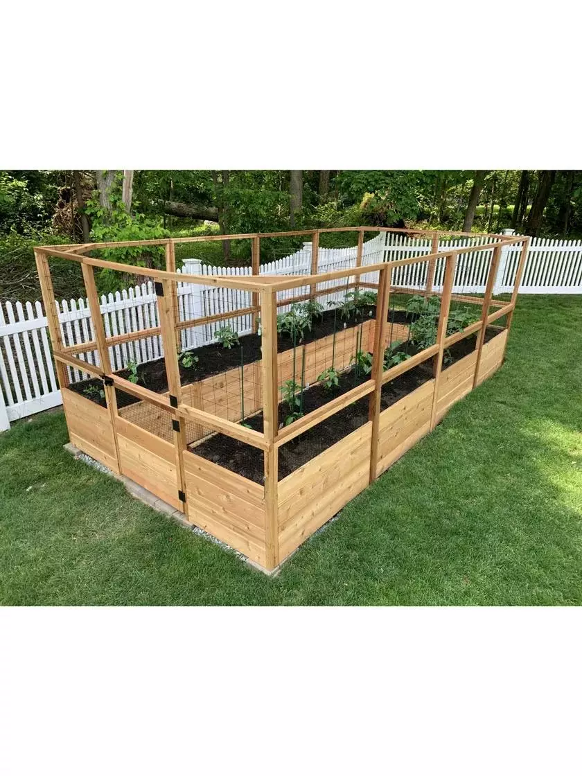 GSC Garden In A Box With Deer Fence, 8' X 16' 3 GSC Garden In A Box With Deer Fence, 8' X 16'