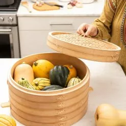 GSC Stackable Bamboo Harvest Storage Basket 11 GSC Stackable Bamboo Harvest Storage Basket -Plant Supports Shop 8611038 009 tif