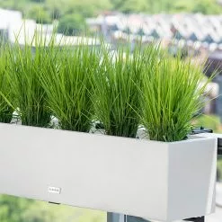 GSC Veradek Metallic Series Railing Planters -Plant Supports Shop 8611610 22v veradek metallic series railing planter
