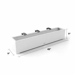 GSC Veradek Metallic Series Railing Planters -Plant Supports Shop 8611612 31v