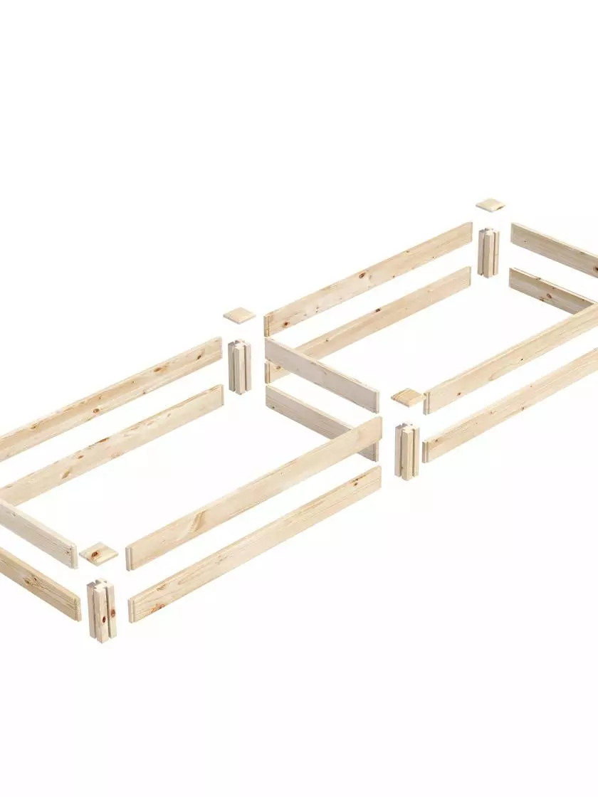 GSC Pine Raised Garden Bed, 2' X 8' 8 GSC Pine Raised Garden Bed, 2' X 8' - Image 6