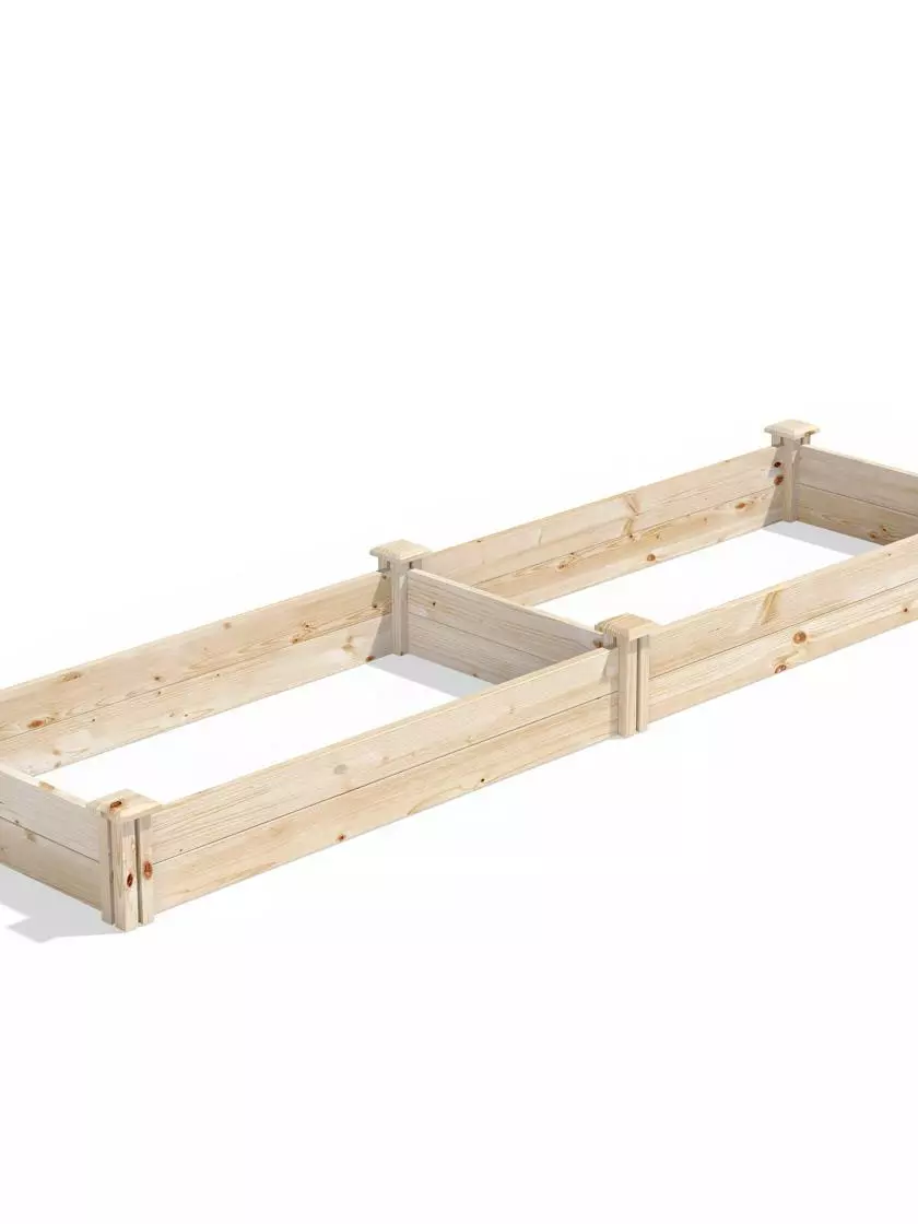 GSC Pine Raised Garden Bed, 2' X 8' 7 GSC Pine Raised Garden Bed, 2' X 8' - Image 5