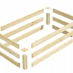 GSC Pine Raised Garden Bed, 2'x4'x10.5" High -Plant Supports Shop 8612256 01V jpg