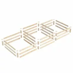 GSC Tall 2-Tier Pine Raised Garden Bed, 4'x12' -Plant Supports Shop 8612258 01v