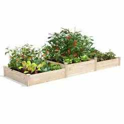 GSC Tall 2-Tier Pine Raised Garden Bed, 4'x12'
