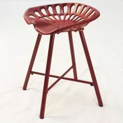 GSC Rustic Dylan Stationary Tractor Seat Stool -Plant Supports Shop 8612283 11v