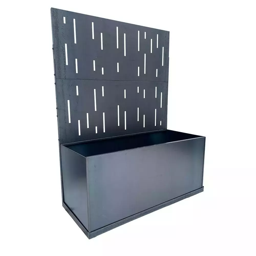 GSC Nice Corten Trough Planters With Privacy Screen 4 GSC Nice Corten Trough Planters With Privacy Screen - Image 2