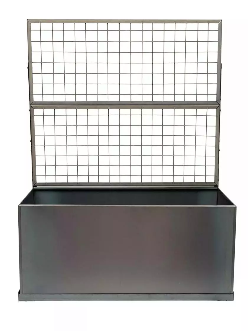 GSC Nice Corten Trough Planters With Trellis 4 GSC Nice Corten Trough Planters With Trellis - Image 2