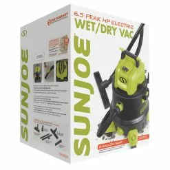 GSC Sun Joe® 8-Gal 1200W 6.5 Pk HP Wet/Dry Shop Vac, HEPA,w/Cleaning Attachments -Plant Supports Shop 8612522 01v