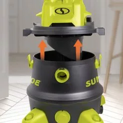 GSC Sun Joe® 8-Gal 1200W 6.5 Pk HP Wet/Dry Shop Vac, HEPA,w/Cleaning Attachments -Plant Supports Shop 8612522 07v