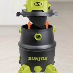 GSC Sun Joe® 12-Gal 1200W 6.5 Pk HP Wet/Dry Shop Vac, HEPA Filtration, Wheeled W/Attachments -Plant Supports Shop 8612523 06v