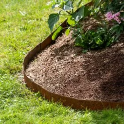 GSC Corten Angle Landscape Edging 44", Set Of 2 -Plant Supports Shop 8612634 5278