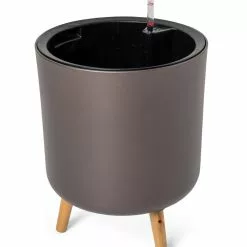 GSC Ava Self-Watering Round Planter -Plant Supports Shop 8612692 298 ava self watering round planter coffee