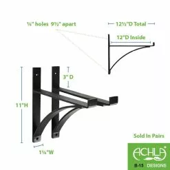GSC Achla Designs Rockwood Brackets, Set Of 2 -Plant Supports Shop 8612917 02v