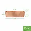 GSC Achla Designs Solid Copper Flower Box, Large