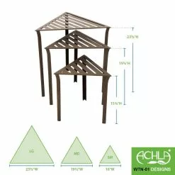 GSC Achla Designs Triangular Nesting Tables Set 9 GSC Achla Designs Triangular Nesting Tables Set -Plant Supports Shop 8612922 01v
