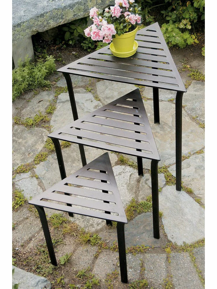 GSC Achla Designs Triangular Nesting Tables Set 4 GSC Achla Designs Triangular Nesting Tables Set - Image 2