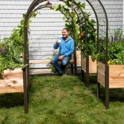 GSC 2’ X 4’ Arch Trellis For Planter Boxes -Plant Supports Shop 8612976 0549