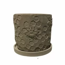 GSC Concrete Honeycomb Bee Planter -Plant Supports Shop 8613044 01v