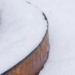 GSC Birdies™ Corten Steel Round Raised Bed, Large, Low -Plant Supports Shop 8613245 0073