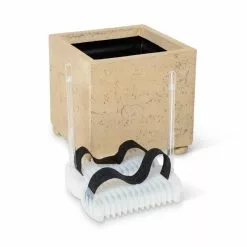 GSC Self-Watering LavaStone® Modern Square -Plant Supports Shop 8613258 4193