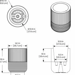 GSC Arden Round Planter -Plant Supports Shop 8613267 01V tif