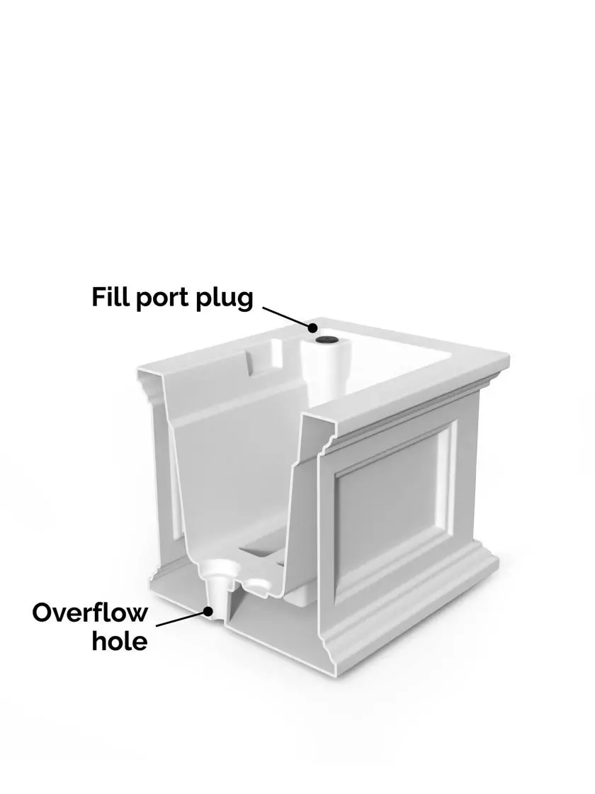 GSC Fairfield Self-Watering Window Box, 2’ 10 GSC Fairfield Self-Watering Window Box, 2’ - Image 8