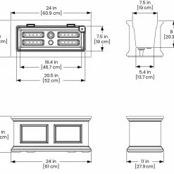 GSC Fairfield Self-Watering Window Box, 2’ 19 GSC Fairfield Self-Watering Window Box, 2’ -Plant Supports Shop 8613268 06V tif