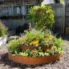 GSC Birdies⢠Corten Steel Round Raised Bed, Large, Low 1 GSC Birdies⢠Corten Steel Round Raised Bed, Large, Low -Plant Supports Shop 8613290 0099 birdies corten steel tiered round raised bed kit
