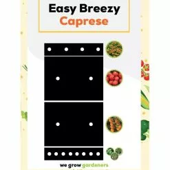 GSC SeedSheets Organic Vegetable Garden, Easy Breezy Caprese, 4' X 8'