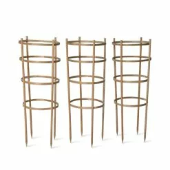 GSC Bamboo Tomato Cages, Set Of 3 -Plant Supports Shop 8613426 4679 bamboo tomato cages 3