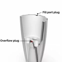 GSC Sedona Tall Planter, 28" Height 11 GSC Sedona Tall Planter, 28" Height -Plant Supports Shop 8613525 08V