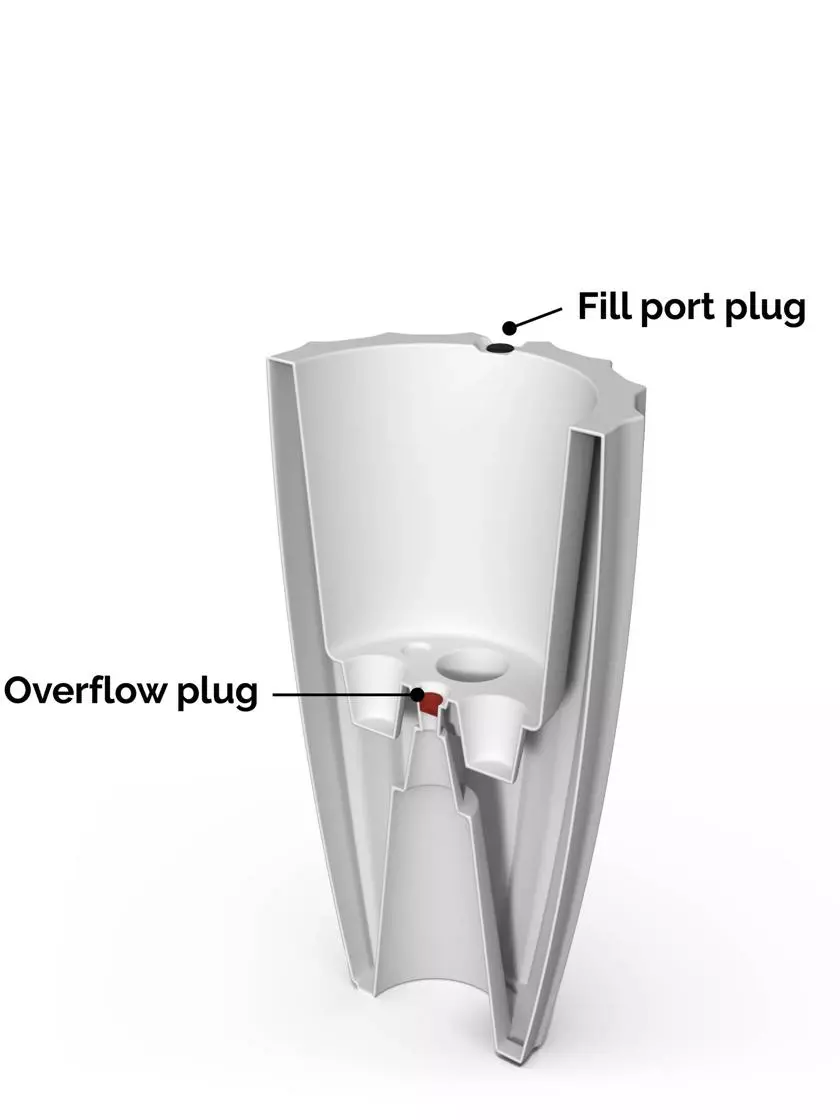 GSC Sedona Tall Planter, 28" Height 5 GSC Sedona Tall Planter, 28" Height - Image 3