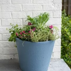 GSC Self-Watering FiberStone Planters -Plant Supports Shop 8613675 8661 self watering fiber clay pot 17 inches
