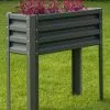 GSC Metal Double Height Raised Garden Bed -Plant Supports Shop 8613688 05V metal elevated raised garden bed 3 4