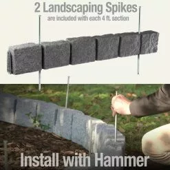 GSC Beuta™ 6-Block Edging Section, 4 Pack -Plant Supports Shop 8614155 03V 3 4