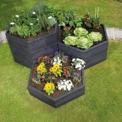 GSC Modular Hexagon Raised Bed Kit, 21.5"