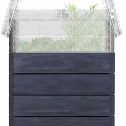GSC Modular Rectangular Raised Bed Kit With Translucent Panels & Lid -Plant Supports Shop 8614250 03V