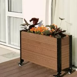 GSC Mobile Deep Trough Planter -Plant Supports Shop 8614263 04V