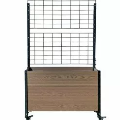 GSC Mobile Deep Trough Planter With Trellis -Plant Supports Shop 8614265 02V
