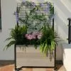 GSC Mobile Deep Trough Planter With Trellis 2 GSC Mobile Deep Trough Planter With Trellis -Plant Supports Shop 8614265 05V mobile deep trough planter with trellis