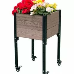 GSC Mobile Elevated Corner Planter -Plant Supports Shop 8614267 02V