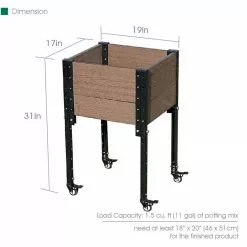 GSC Mobile Elevated Corner Planter -Plant Supports Shop 8614267 03V 3 4