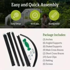 GSC Titan Squash Tunnel 14 GSC Titan Squash Tunnel -Plant Supports Shop B07932DMCR plantsupport package includes