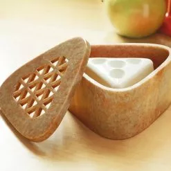 GSC Soapstone Box With Two Fruit Fly Traps -Plant Supports Shop GS33710 05 tif