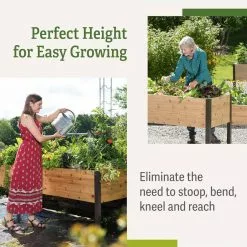 GSC Self-Watering Elevated Planter Box, 2' X 8' 20 GSC Self-Watering Elevated Planter Box, 2' X 8' -Plant Supports Shop b00eow8fhu raisedbed benefits 3